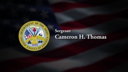Army Sgt. Cameron H. Thomas - Dignified Transfer