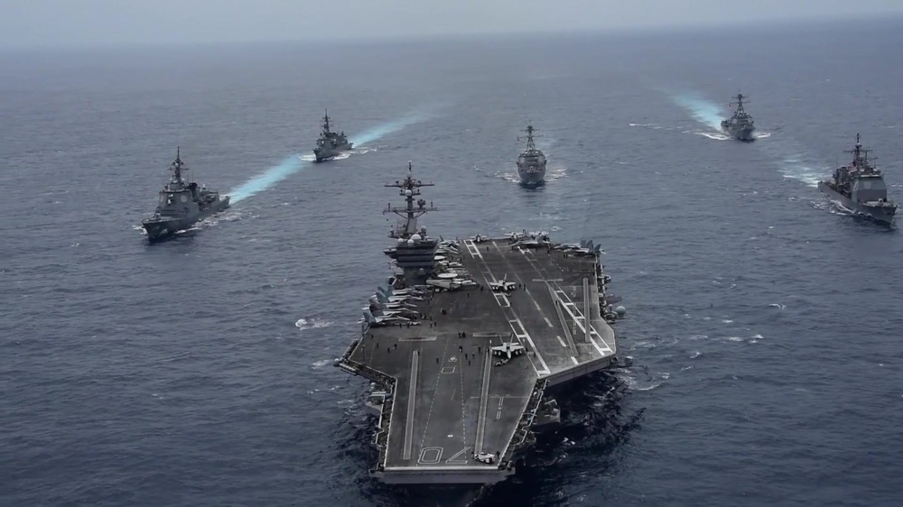 DVIDS - Video - U.S. Navy and JMSDF ships transit Philippine Sea