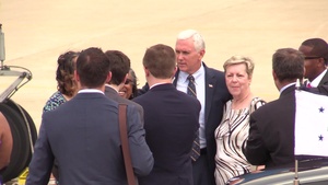 Vice President Pence Arriving at Langley Air Force Base