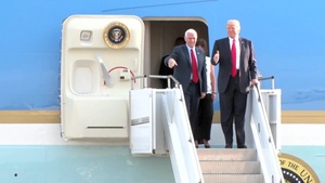 President Trump Arrival at 193RD SOW