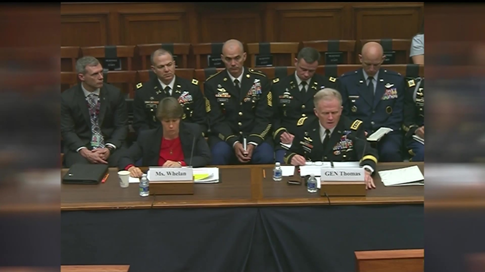 Army Gen. Raymond Thomas, commander of U.S. Special <br />Operations Command, and Theresa Whelan, assistant defense secretary for special operations/low-intensity conflict, testify before the House Armed Services Committee, May 2, 2017.