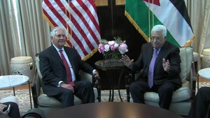 Secretary of State Rex Tillerson meets Palestinian Authority President Mahmoud Abbas
