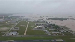 Arkansas National Guard Black Hawk Flyover of Flooded Portions of Northeast Arkansas