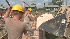 372nd gives sports equipment to Belizean school