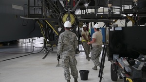 146th Maintenance Replaces C-130J Propeller