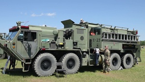 SC Guard Expo Combined Arms Demo Ending and Air Show B-Roll