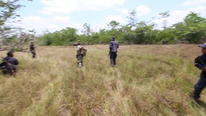U.S. Marines train Belize coast guardsmen