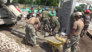 Balikatan engineers assist with new classroom in Ormoc City (B-Roll)