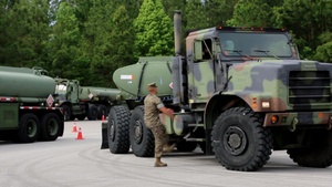 II MEF Marines truck through refueler course on MCAS Cherry Point