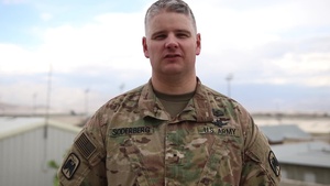 Warrant Officer 1 Alan Soderberg Mother's Day Greeting from Afghanistan
