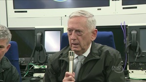 Defense Secretary Jim Mattis Speaks to Reporters
