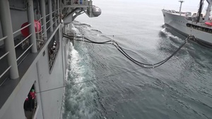 USS America (LHA 6) Takes on Fuel and Supplies While Underway