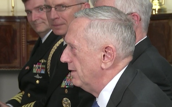 Mattis, Norwegian Counterpart Meet at Pentagon