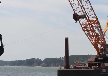 Reef building commences on Piankatank River