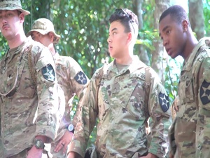 Philippine soldiers teach U.S. military members jungle survival techniques