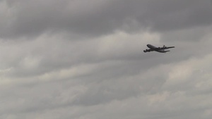 KC135s evacuate from McConnell AFB to avoid bad weather