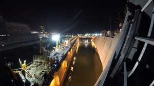 USS Montgomery Enters Dry Dock for Post Shakedown Availability, Time Lapse Video