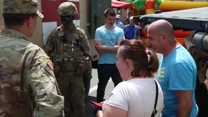 US Soldiers attend a Folk Music Festival Zagan, Poland
