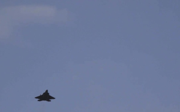 F-22 Raptor Demo Team Performs at the Wings Over Wayne Air Show 2017