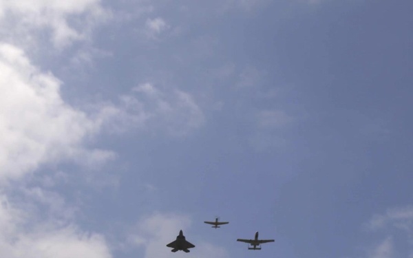 ACC Heritage Flight Performs at the Wings Over Wayne Air Show 2017