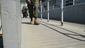 31st Marine Expeditionary Unit Marine on load aboard LHD 6