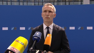 NATO Secretary General's doorstep at new NATO Headquarters