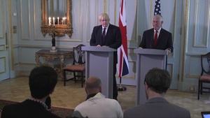 Secretary Tillerson participates in a press availability with UK Foreign Secretary Boris Johnson, in London, UK