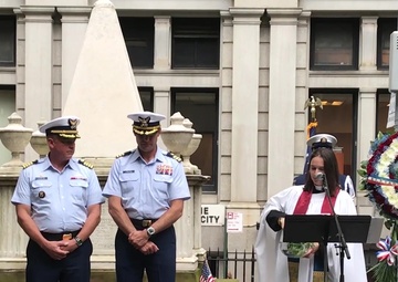 Coast Guard Cutter Hamilton with Broadway musical Hamilton honor Coast Guard founder, Alexander Hamilton in New York City