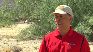 Maryland Congressman Anthony Brown visits Troops at the National Training Center - Interview