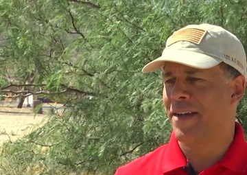 Maryland Congressman Anthony Brown visits Troops at the National Training Center - Interview