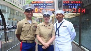 Fleet Week New York service members attend “The Today Show Citi Concert Series” with Niall Horan shoutouts