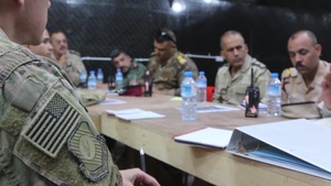 U.S. Air Force Airmen and U.S. Army Paratroopers Meet with Iraqi Air Force Leadership