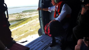 Coast Guard provides congressman a lift for Pinellas County, Florida beach erosion assessment