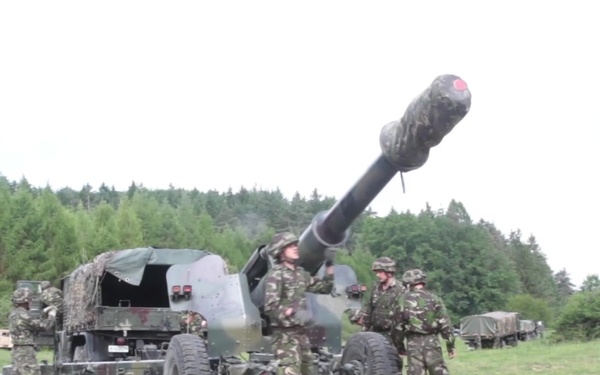 Romanian Artillery Training