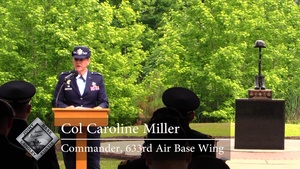 Bronze Cross Memorial Wreath Laying Ceremony