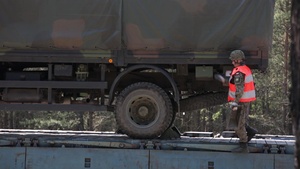 NOBLE JUMP 17 - Polish Army transports vehicles to Romania