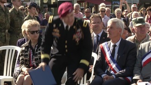 B-roll pkg of Airborne Monument Ceremony 2017
