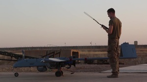 U.S. Army Soldiers launch remotely piloted aircraft