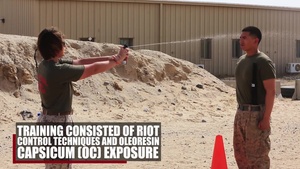 Tears Under the Sun: SPMAGTF-CR-CC Marines Conduct non-lethal weapons training