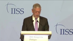 Mattis Gives Remarks at Shangri-La Dialogue