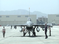 Pacific Air Forces’ F-16 Demonstration Team Lands in Iwakuni Airfield for Hot Pit Refueling (Package/Pkg)