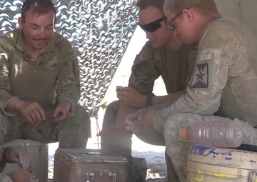 Soldiers Playing Cards During Down Time (Nugget)