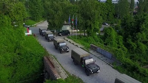 NOBLE JUMP 17 - Albanian Troops Convoy Through Bulgaria