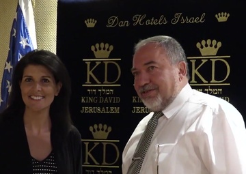 Ambassador Nikki Haley meets Israeli MoD Lieberman