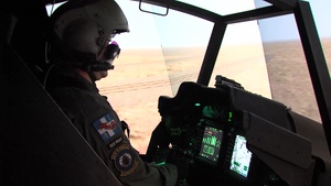 Greek Army conduct flight emergency training at the Illlesheim Flight Simulation Facility