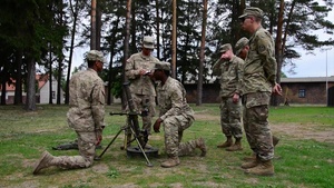Battle Group Poland Mortar Training