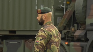 Dutch troops departing by train from NLD to Romania for Noble Jump 17 - Romanian Translation