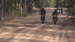 Lithuanian Special Operation Forces on Motorbikes