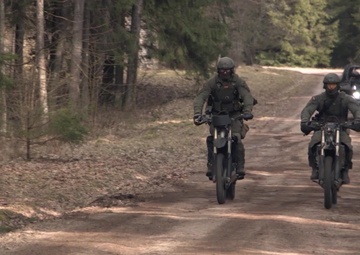 Lithuanian Special Operation Forces on Motorbikes