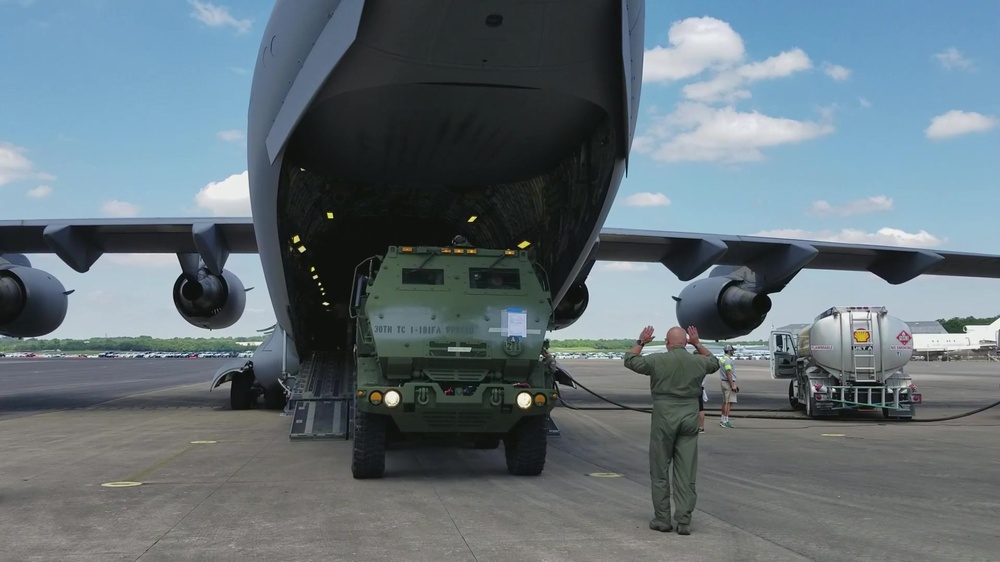 DVIDS - Video - HIMARS loaded Into C-17